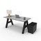 We'Re It A-Frame Writing Desk W/ Modesty Panel & Storage, 30 in D X 30 in H, 72 in W X Laminate AF7230-MOD-PED-GO - alternate 4